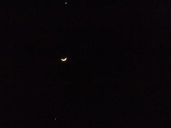 昨夜の西の夜空です。